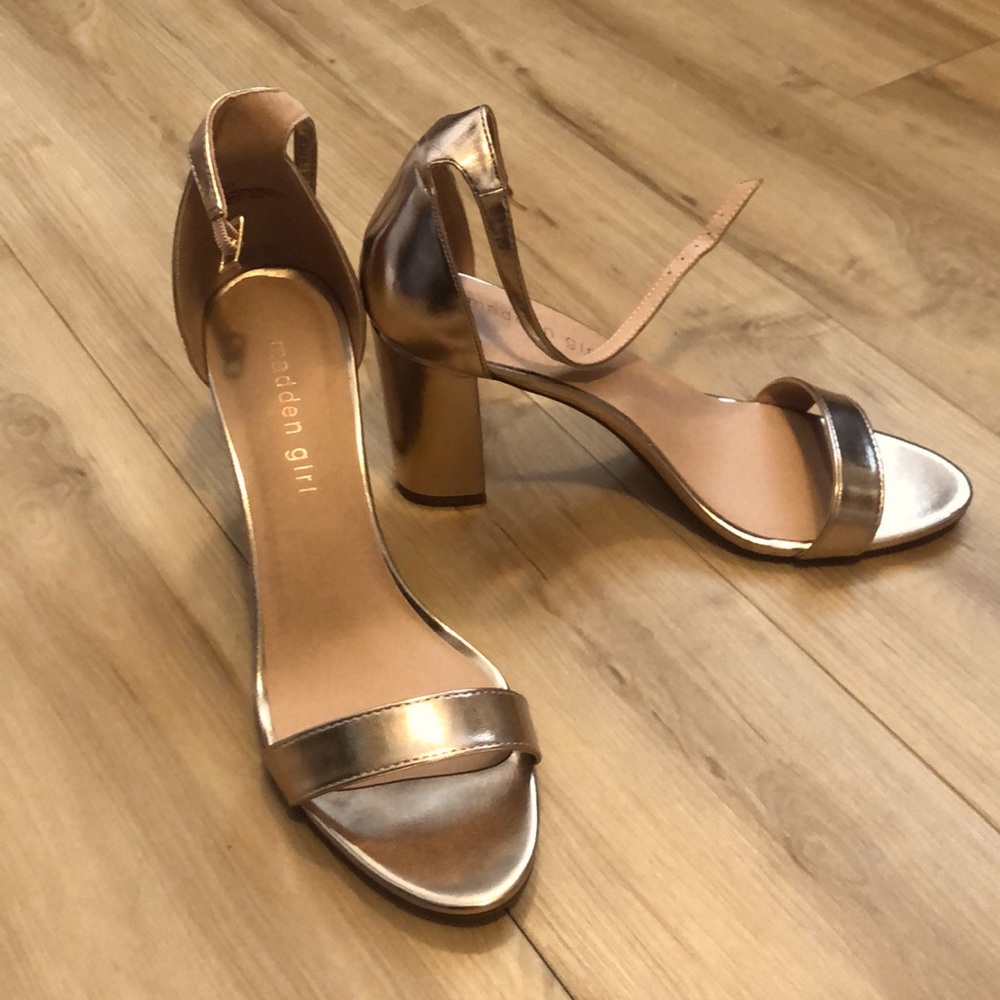 Rose Gold Madden Girl Heels